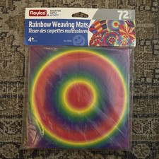 NIP Roylco Educational Activity Sheets 72 Pcs Rainbow Weaving Mats 4yr