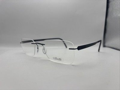 Silhouette 5555 70 9040 ../21 145 Men s Black Rimless Eyeglass Frames