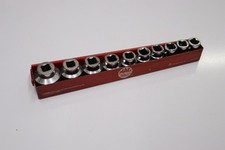Mac Tools 12 Dr 8pc Sae 8pt Chrome Socket Set In Metal Tray Sv108tr 12-1