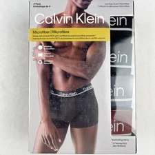 Calvin Klein Microfiber low rise trunk 4 pack Size XL