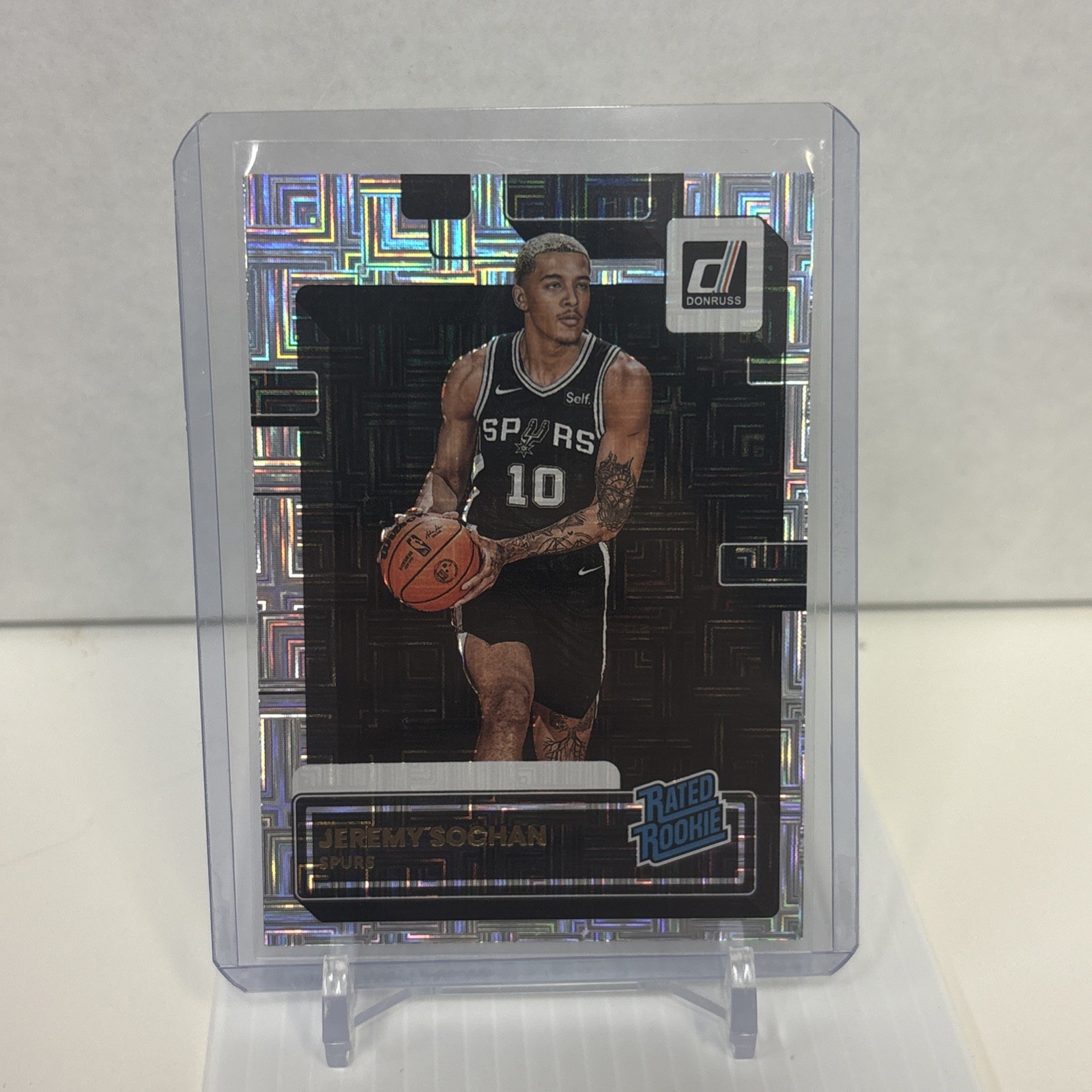 2022-23 Donruss Choice Jeremy Sochan Rated Rookie Mojo Parallel Spurs No. 209