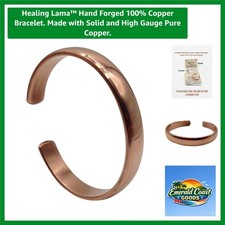 Hand Forged 100 Copper Bracelet. Made with Solid and High Gauge Pure Copper.
