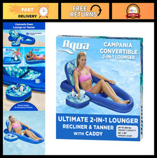 Ultimate 2-in-1 Inflatable Pool Float Lounge - Extra Large, Adjustable Backrest