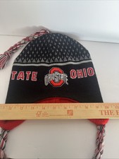 Ohio State Buckeyes Hat Beanie Mens One Size Black NCAA Football Knit Pom Winter