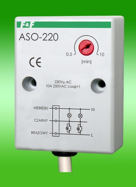 STAIRCASE MACHINE NT 10A 1Z 0.5-10MIN 230V AC IP40 AS ASO-220