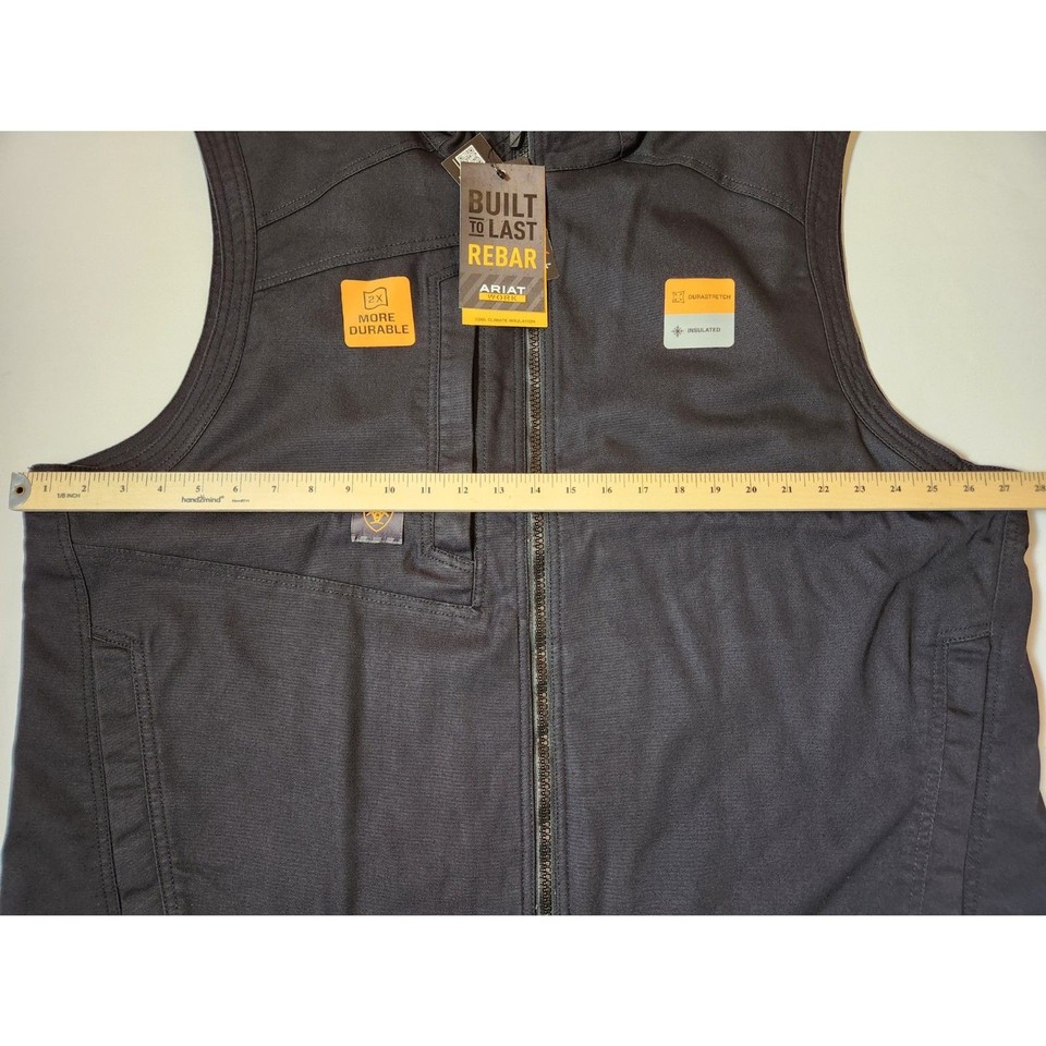 Gilet Homme Ariat DuraCanvas Noir - Taille M, Isolé Et Résistant (occasion TB État)
