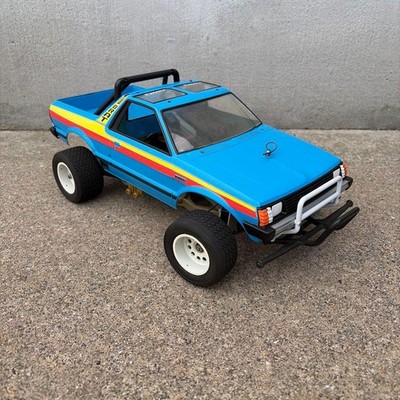 Tamiya Subaru Brat RC Car Vintage Lancia Rally Tires & Mighty Frog Oil Japan