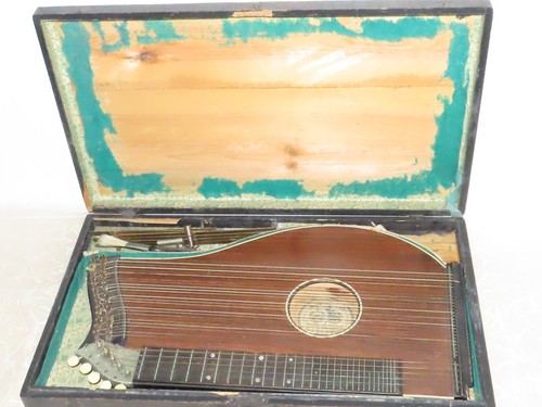 Musical Instruments Zitther Antique Musical Instrument Zither A. Man Instrumentenfabr. Laupheim Of ...