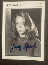 Vintage Cinema Postcard Sissy Spacek Autograph Signature