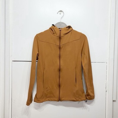 66 North Hengill Kapuzenjacke Damen orange weich Stretch Taschen Größe M