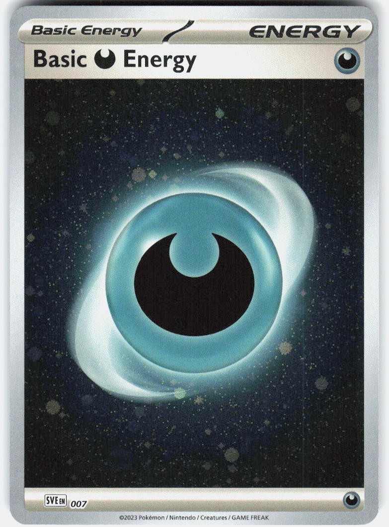 Basic Darkness Energy(Cosmos Holo) Common SVE: Scarlet Violet Energies 7 NM Holo