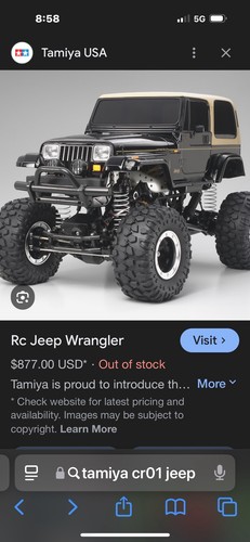 Tamiya CR-01 Jeep Wrangler Tj 1/10 With Tamiya Hop Ups - Picture 2 of 18