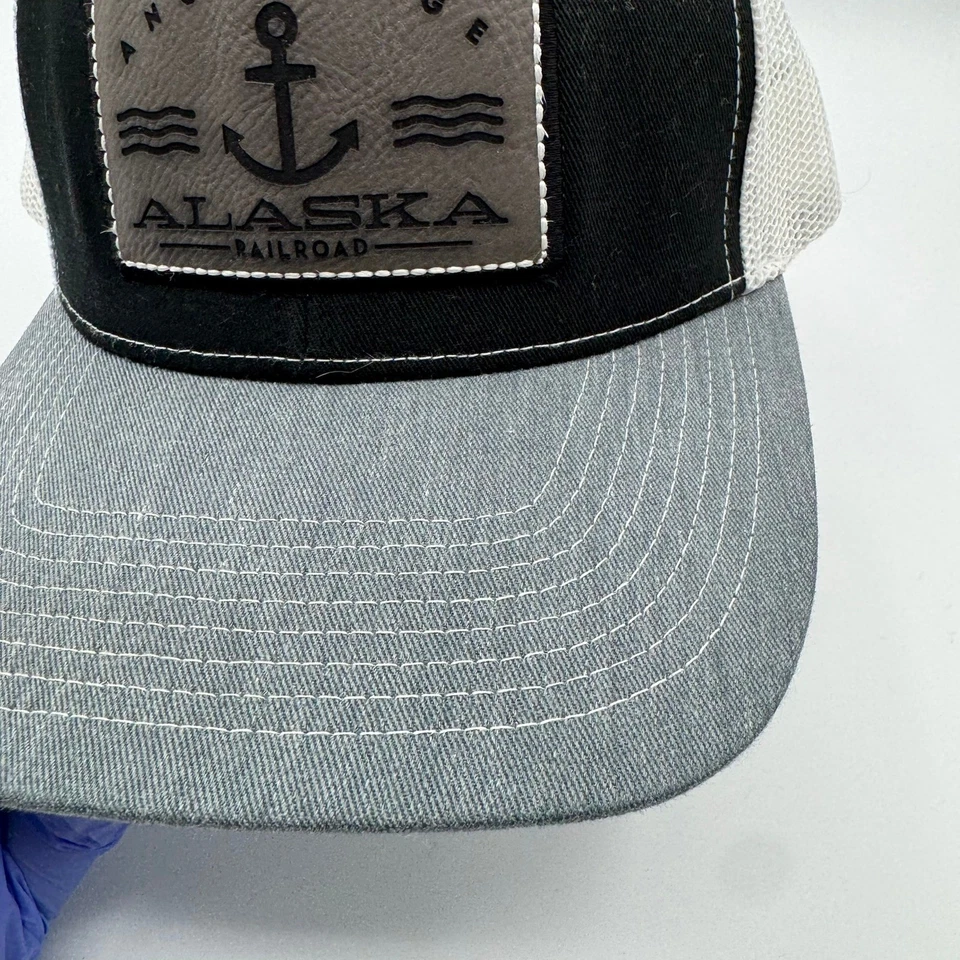 Кепка Alaska Railroad Trucker кепка черная серая Anchorage уличная бейсболка регулируемая - Изображение 4 из 4