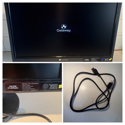 HP FPD1975W TFT LCD Monitor   19    Excellent Condition   Clean Stand VGA/DVI