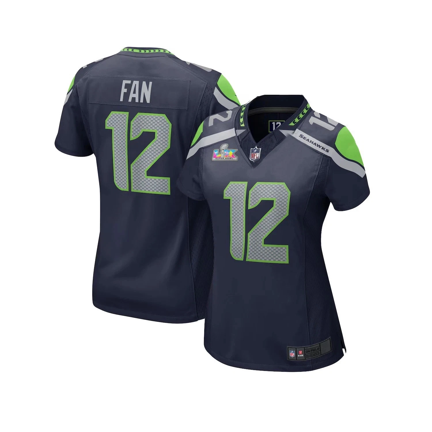 Seahawkss #12 Fan Super B.owl LX Patch Limited Stitched Jersey