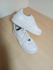 Nike AF 1 Platform Trainers Triple White Ladies Size 6