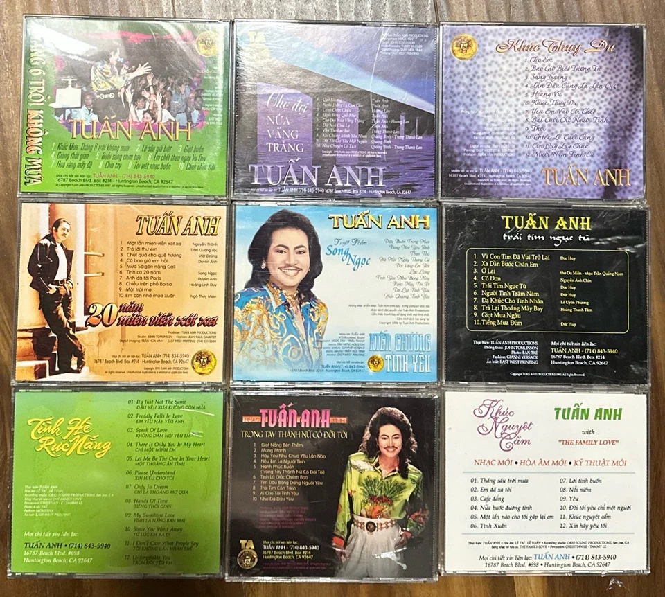 TUAN ANH COLLECTIONS 9 CDS LOT  By TUAN ANH Productions ( Vietnamese Music)READ - Image 3 of 3