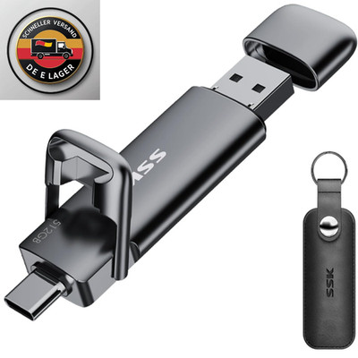 SSK USB 3.2 Gen2 SSD Laufwerk Dual USB-C USBA 550 MB s