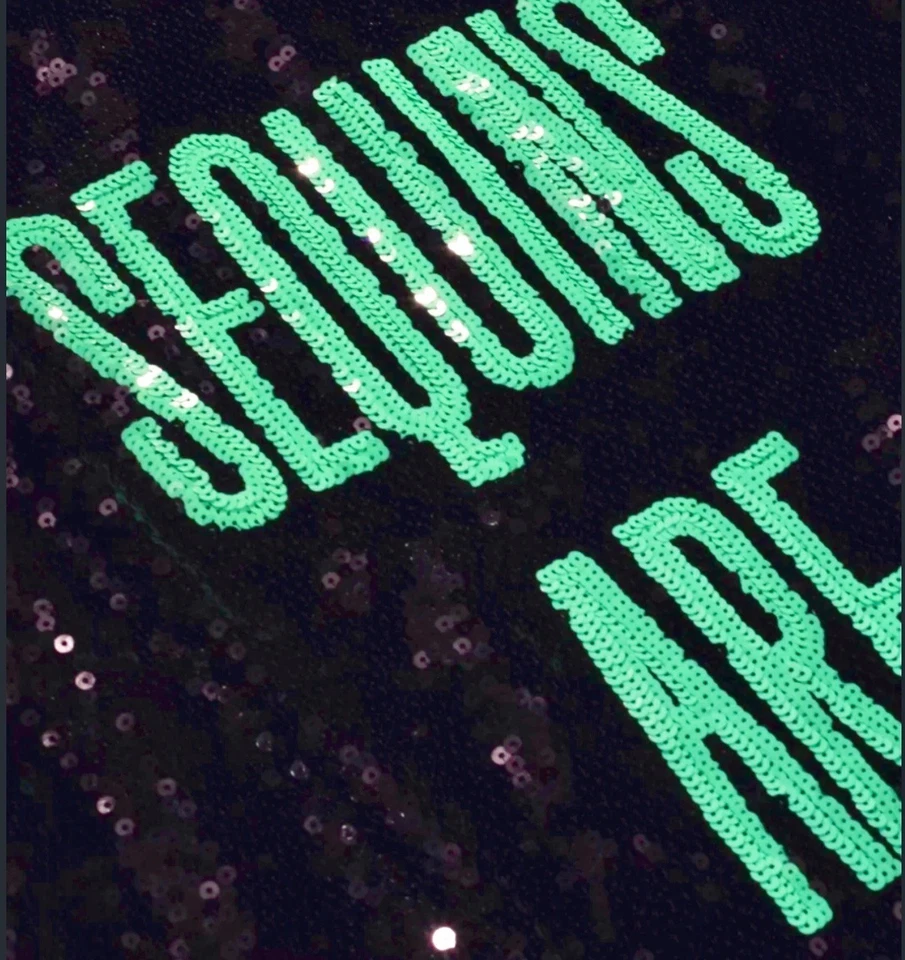 New In Hand Taylor Swift Showgirl Black Sequins Forever Sequin Dress Top S M XS - Image 3 of 4