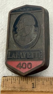 ANTIQUE NASH LAFAYETTE 400 RADIATOR GRILL EMBLEM BADGE TAG CAR AUTO 1930s
