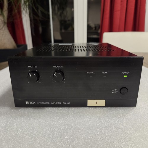 TOA BG-130 Integrated Amplifier 30W 3-Channel Mixer/Amp