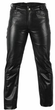 New Men's Leather Pant 100 Genuine Black Soft Lambskin Slim Fit Casual Pant