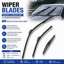 For Suzuki Vitara 2015-24 Front and Rear Windscreen Wipers 24"16"10" Replacemet