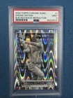 2022 Topps Chrome Sonic #1 Shohei Ohtani Black and White Raywave Refractor PSA 9