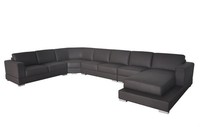Ecke Leder Modern Xxl Couch Wohnlandschaft Ledersofa Sofa U-Form A1127