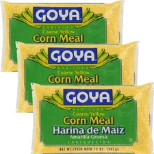 Goya Coarse Yellow Corn Meal, 12 Oz (Pack of 3)