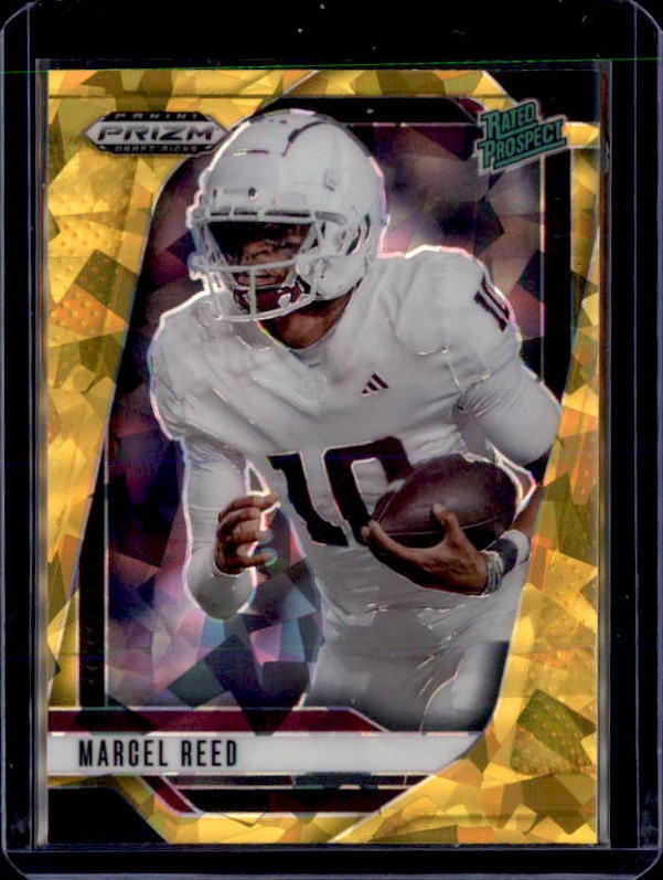 2025 Panini Prizm Draft Picks #167 Marcel Reed Prizms Gold Ice