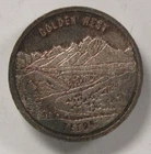 1oz .999 Fine Silver Swiss of America Golden West Button Round