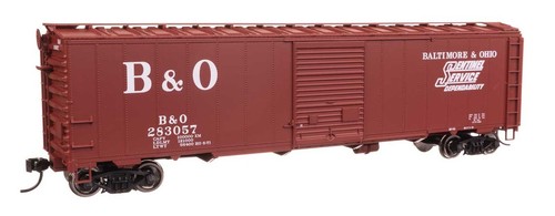 Walthers ~ Escala HO ~ 50' AAR vagón de carga de una sola puerta ~ Baltimore y Ohio B&O #283057 | Condition: New