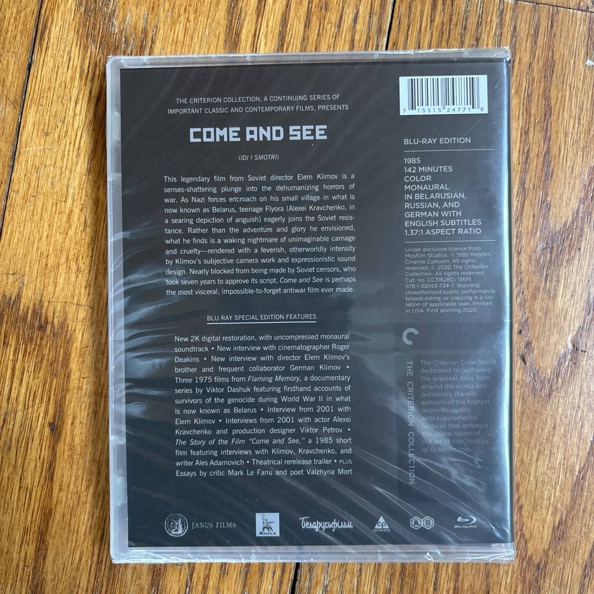 Come and See (Criterion Collection) (Blu-ray, 1985) for sale