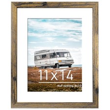 11x14 Picture Frame Display Pictures 8 x 10 with Mat or 11 x 14 Without Mat New