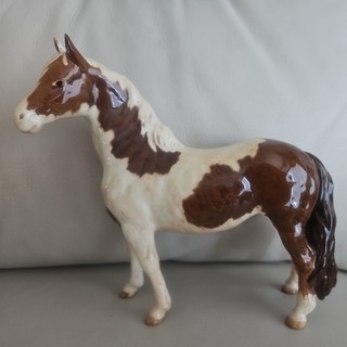 Beswick 1373 Pinto Skewbald Pony brown & white