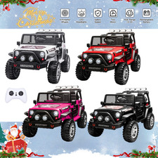 Electric 12V 2-Seater Kids Ride On Car Toy Jeep USB Bluetooth Remote Control Toy