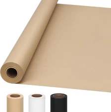 Moretoes 36" x 1,200"(100') Brown Wrapping Paper Roll, 36 x 100', 