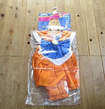 Sailor Moon Sailor Venus kids Child Cosplay Narikiri Dress Gloves costume NOS