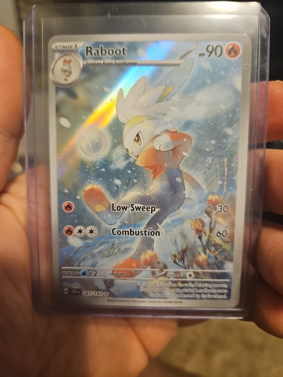 Pokemon TCG: Raboot 147/142 - SV: Stellar Crown - Illustration Rare Near Mint | eBay Pokemon TCG: Raboot 147/142 - SV: Stellar Crown - Illustration Rare Near Mint | eBay