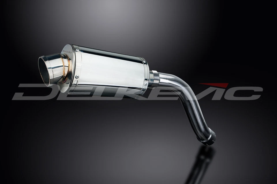 Suzuki SV650 2003-2012 Kit de silenciador de escape de acero inoxidable ovalado de 9" deslizable Foto 3 de 4