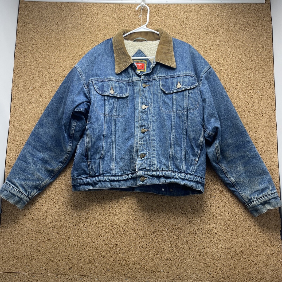 Sherpa Lined Wrangler Rn 15101 Vintage Wrangler Denim Sherpa Lined