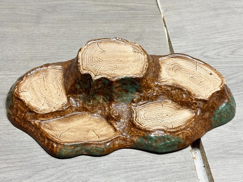VINTAGE BESWICK TREE TRUNK BASE POTTERY DISPLAY STAND BONSAI BIRD ORNAMENT STAND - 第 1/9 張圖片