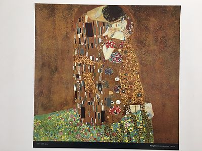 【廃盤品レア/ 新品未使用】Gustav Klimt 接吻 絵画 Gustav KLIMT ／接吻／キス／額縁入り The Kiss (Lovers) by