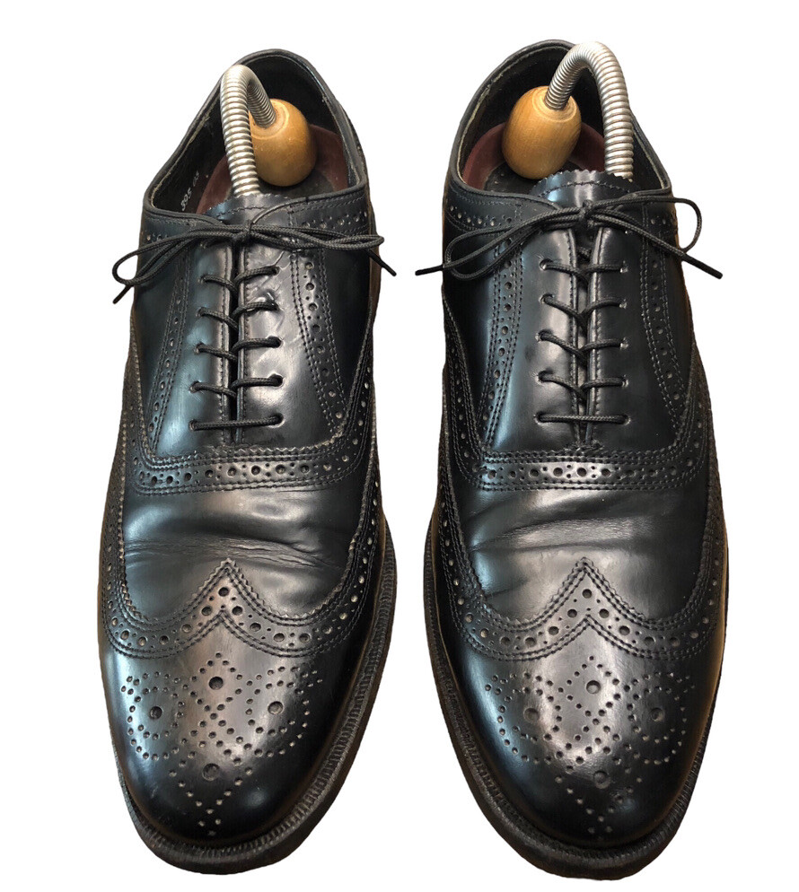 Florsheim Mens‎ Lexington 20381 Sz 8.5 D Black Lace Up Wingtip Oxford Dress Shoe Florsheim Mens Lexington 20381 Black Lace Up Wingtip Oxford  main image 2