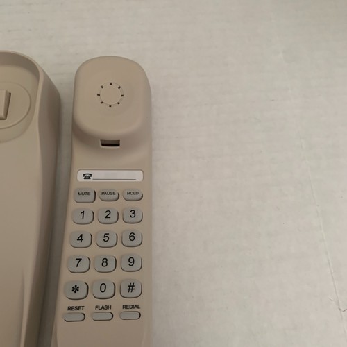 Slimline Phone TC-990 Landline Telephone Corded Push Button Desk Wall Mountable - Zdjęcie 5 z 13