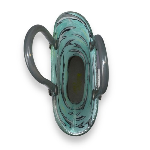 Western Chief "Tropic Shark" PVC Rain Boots Teal / Grey Toddler 7 - Picture 9 of 11