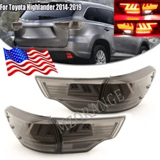4PCS Tail Lights LED Rear Lamps For Toyota Highlander 2014-2016 2017 2018 2019