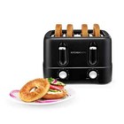 4-Slice Toaster: Gray, 1480W, Plastic, Spot Clean, 11.02" Width