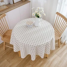 Tablecloth Daisy Printed Tablecloth Round Table Cloth Cover Dining Party Decor